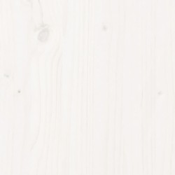Canapé central de jardin blanc 120x80 cm bois de pin massif 532179532179