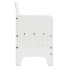 Chaise de jardin 4 pcs Blanc 53 x 49 x 85 cm Polypropylène 532193532193