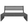 Canapé central de jardin gris 120x80 cm bois de pin massif 532201532201