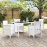 Chaise de jardin 4 pcs Blanc 53 x 49 x 85 cm Polypropylène 532203532203