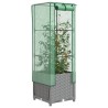 Jardinière surélevée avec housse aspect rotin 40x40x139 cm 532204532204