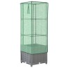 Jardinière surélevée avec housse aspect rotin 40x40x139 cm 532204532204