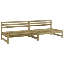 Canapés centraux de jardin 2 pcs 120x80 cm bois de pin imprégné 532205532205