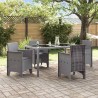 Chaise de jardin 4 pcs Gris clair 53 x 49 x 85 cm Polypropylène 532217532217