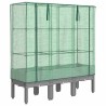 Jardinière surélevée avec housse aspect rotin 120x40x140 cm 532219532219