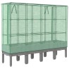 Jardinière surélevée avec housse aspect rotin 160x40x140 cm 532220532220