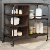 Chariot de cuisine chêne marron 100x45x89,5cm bois d'ingénierie 532224532224