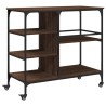 Chariot de cuisine chêne marron 100x45x89,5cm bois d'ingénierie 532224532224
