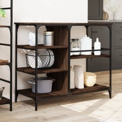 Chariot de cuisine chêne marron 100x45x89,5cm bois d'ingénierie 532224532224