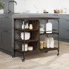 Chariot de cuisine chêne marron 100x45x89,5cm bois d'ingénierie 532224532224