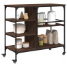Chariot de cuisine chêne marron 100x45x89,5cm bois d'ingénierie 532224532224