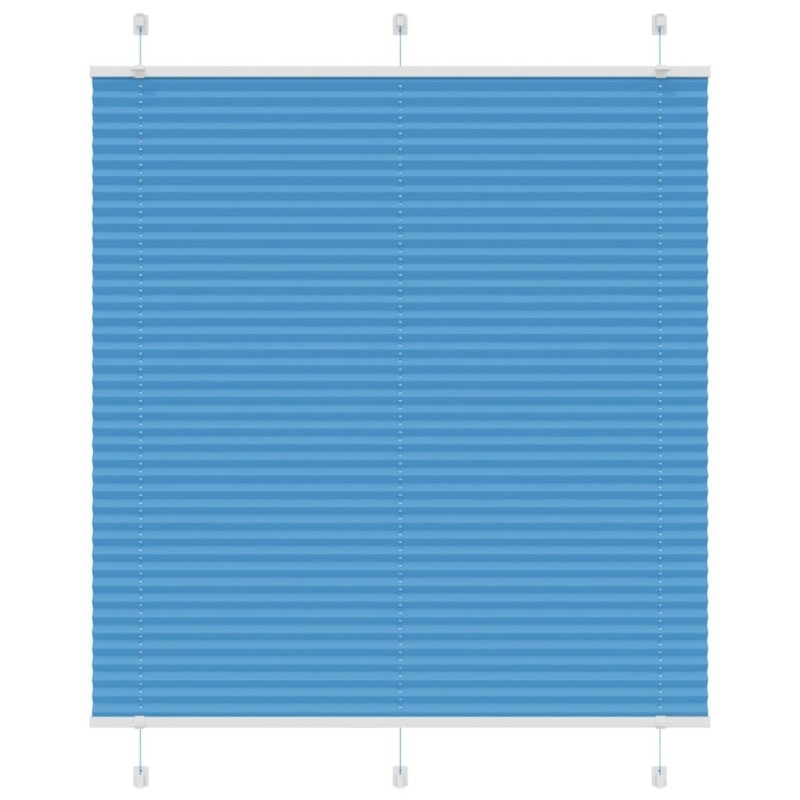 Store plissé bleu 115x100 cm largeur du tissu 114,4cm polyester 532227532227