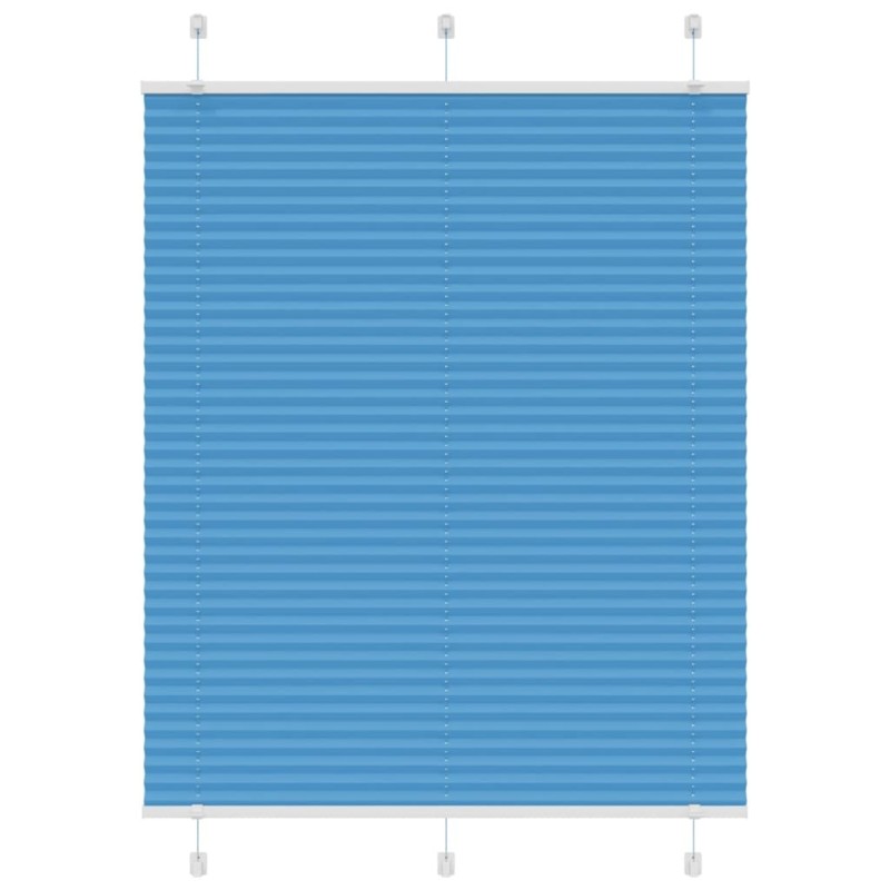 Store plissé bleu 110x100 cm largeur du tissu 109,4cm polyester 532228532228