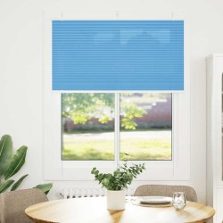 Store plissé bleu 110x100 cm largeur du tissu 109,4cm polyester 532228532228