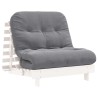 Canapé-lit futon avec matelas 80x206x11 cm bois massif de pin 532231532231