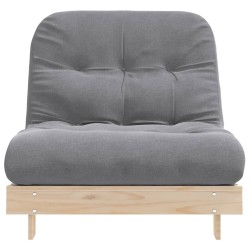 Canapé-lit futon avec matelas 80x206x11 cm bois massif de pin 532236532236