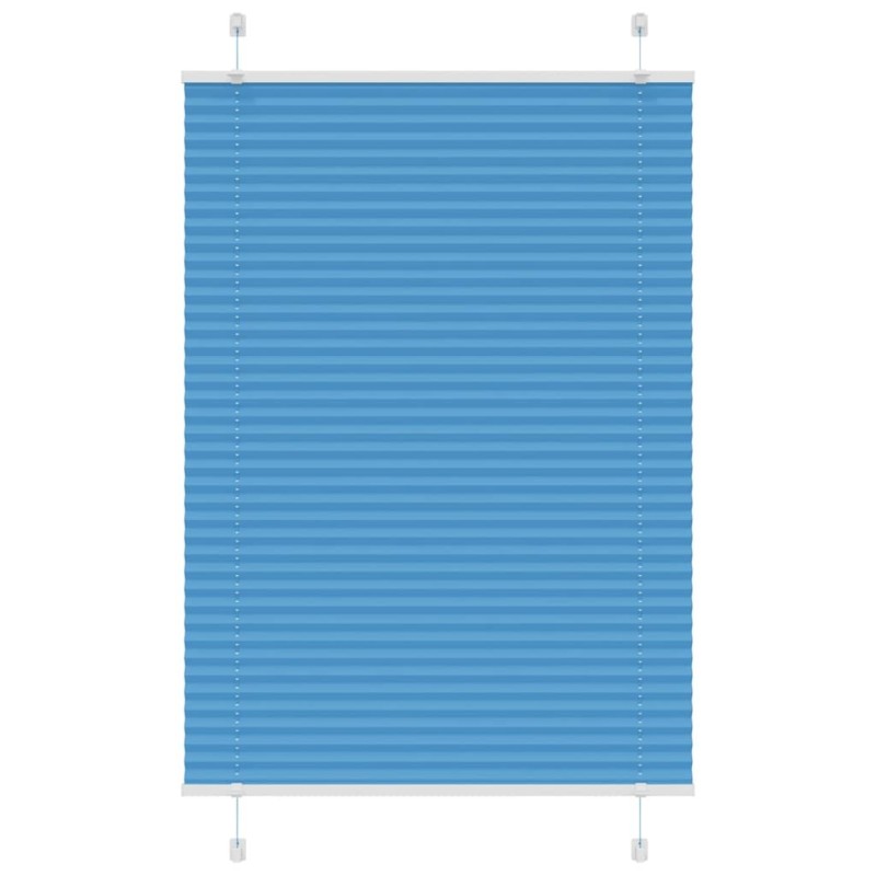 Store plissé bleu 100x100 cm largeur du tissu 99,4 cm polyester 532239532239