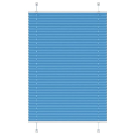 Store plissé bleu 100x100 cm largeur du tissu 99,4 cm polyester 532239532239