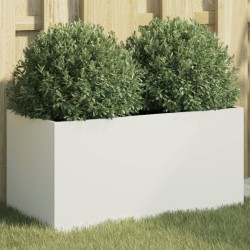 Jardinière blanc 62x30x29 cm acier 532241532241