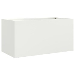 Jardinière blanc 62x30x29 cm acier 532241532241
