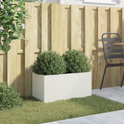 Jardinière blanc 62x30x29 cm acier 532241532241