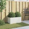 Jardinière blanc 62x30x29 cm acier 532241532241