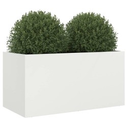 Jardinière blanc 62x30x29 cm acier 532241532241