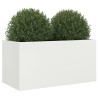 Jardinière blanc 62x30x29 cm acier 532241532241
