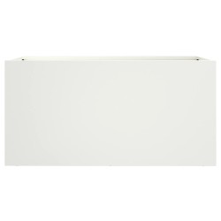 Jardinière blanc 62x30x29 cm acier 532241532241