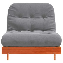 Canapé-lit futon avec matelas 80x206x11 cm bois massif de pin 532244532244