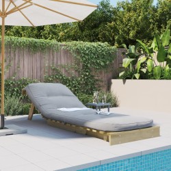 Canapé-lit futon avec matelas 70x206x11 cm bois de pin imprégné 532247532247