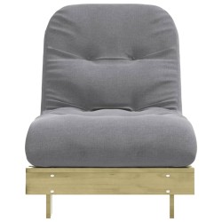Canapé-lit futon avec matelas 70x206x11 cm bois de pin imprégné 532247532247