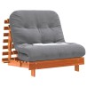 Canapé-lit futon avec matelas 90x206x11 cm bois massif de pin 532249532249