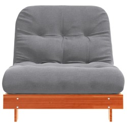 Canapé-lit futon avec matelas 90x206x11 cm bois massif de pin 532249532249