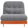 Canapé-lit futon avec matelas 90x206x11 cm bois massif de pin 532249532249