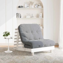 Canapé-lit futon avec matelas 90x206x11 cm bois massif de pin 532251532251