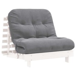 Canapé-lit futon avec matelas 90x206x11 cm bois massif de pin 532251532251