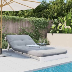 Canapé-lit futon avec matelas 90x206x11 cm bois massif de pin 532251532251