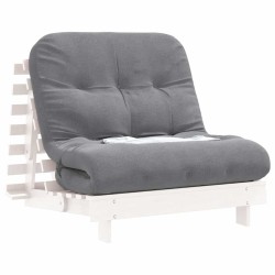 Canapé-lit futon avec matelas 90x206x11 cm bois massif de pin 532251532251