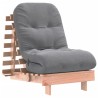 Canapé-lit futon avec matelas 60x206x11 cm bois massif douglas 532252532252