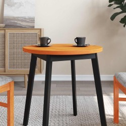 Dessus de table rond cire marron Ø60x2,5 cm bois de pin massif 532254532254