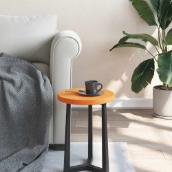 Dessus de table rond cire marron Ø30x2,5 cm bois de pin massif 532255532255