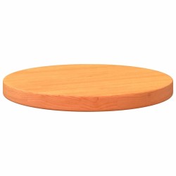 Dessus de table rond cire marron Ø30x2,5 cm bois de pin massif 532255532255