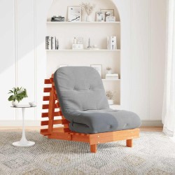 Canapé-lit futon avec matelas 70x206x11 cm bois massif de pin 532259532259