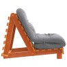 Canapé-lit futon avec matelas 70x206x11 cm bois massif de pin 532259532259