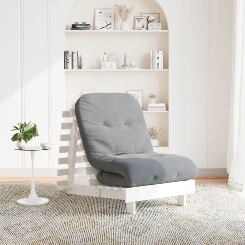 Canapé-lit futon avec matelas 70x206x11 cm bois massif de pin 532260532260