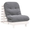 Canapé-lit futon avec matelas 70x206x11 cm bois massif de pin 532260532260
