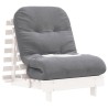 Canapé-lit futon avec matelas 70x206x11 cm bois massif de pin 532260532260