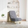 Canapé-lit futon avec matelas 60x206x11 cm bois de pin imprégné 532261532261