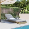 Canapé-lit futon avec matelas 60x206x11 cm bois de pin imprégné 532261532261